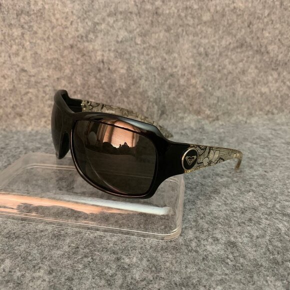 ROXY RX5150/868 Women’s Shyme Shiny Black/Crystal Flower/Grey Sunglasses - Picture 6 of 13
